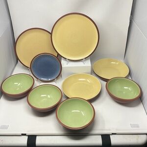 9 Denby Juice Plate.& Bowls